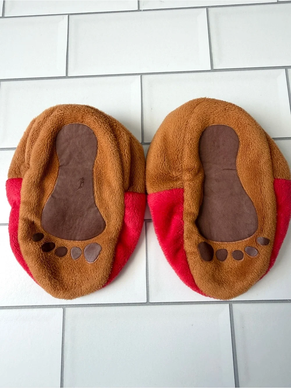 6-12M🇨🇭 Mawico Switzerland Swiss Puppy St. Bernard Dog Plush Infant Slippers